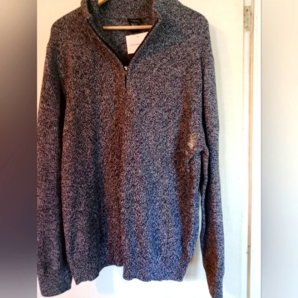 Calvin Klein NWT Quarter Zip XXL Sweater - Picture 6 of 11